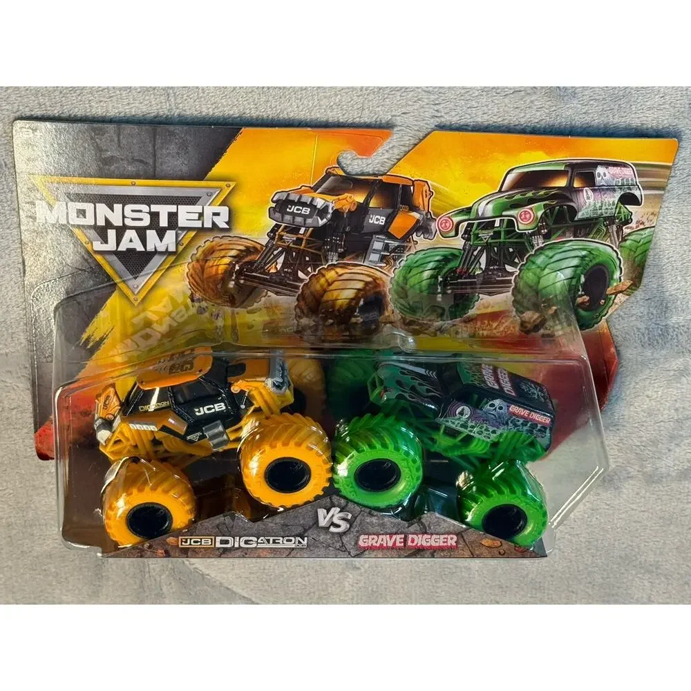 Monster Jam 1:64 Diecast JCB Digatron vs Grave Digger 2-Pack Series 36